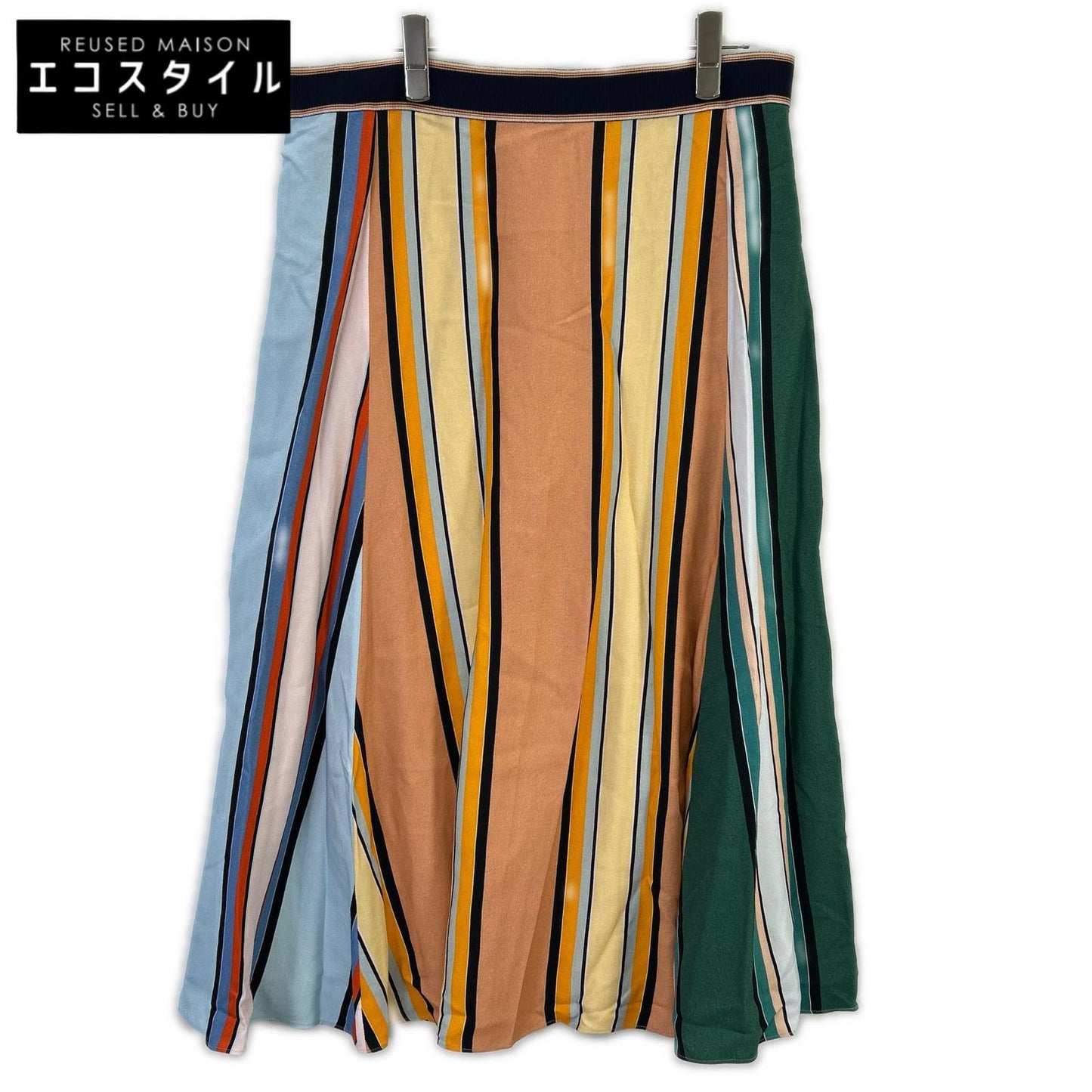 Paul Smith PUXM 075S 342 Multi-Color Stripe Skirt