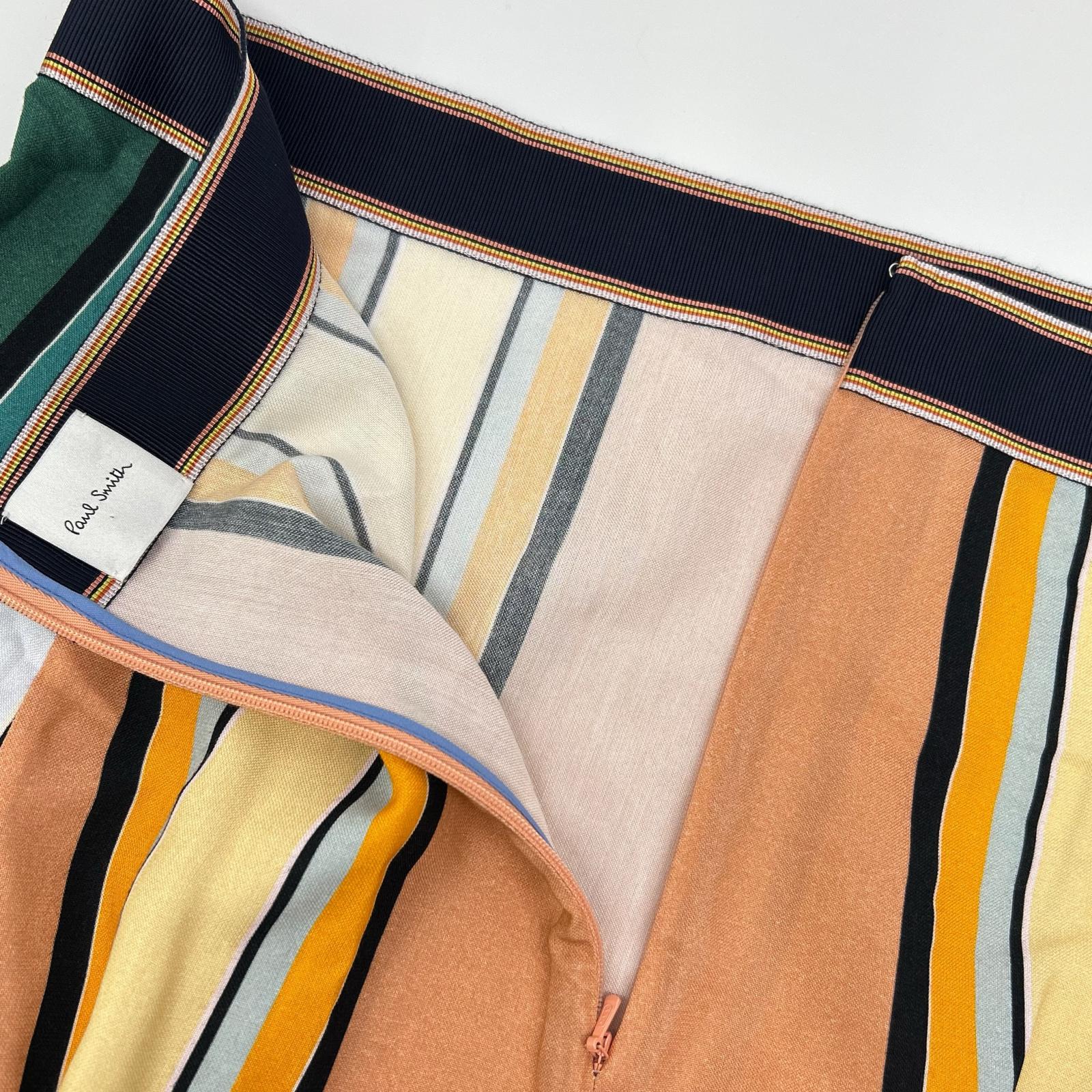 Paul Smith PUXM 075S 342 Multi-Color Stripe Skirt