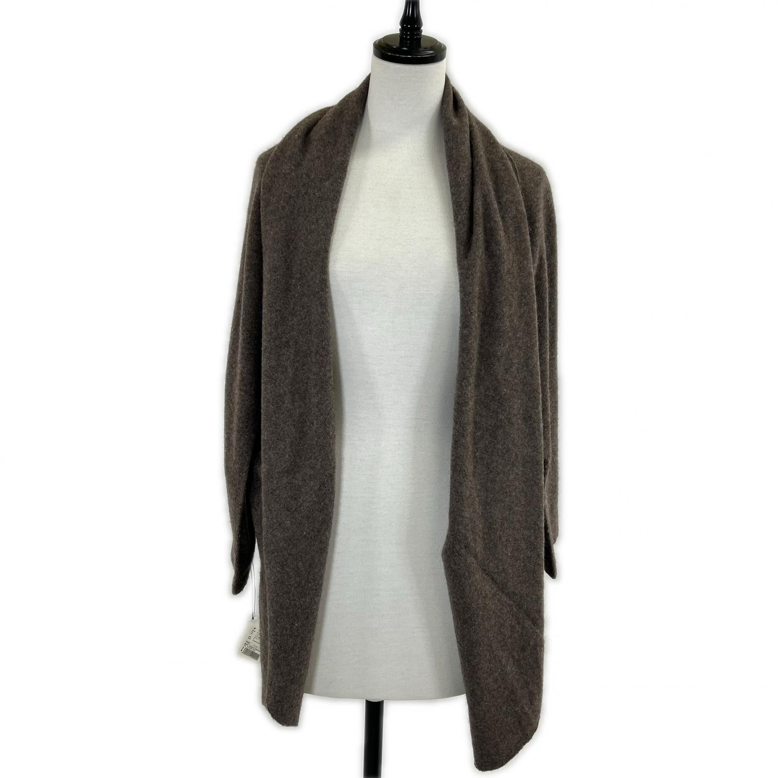 Itoyui FUJI 11IT-PC2008 Brown Cashmere Cardigan Poncho Top F Women's