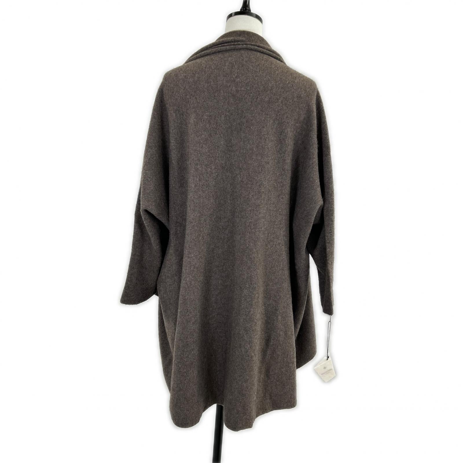 Itoyui FUJI 11IT-PC2008 Brown Cashmere Cardigan Poncho Top F Women's
