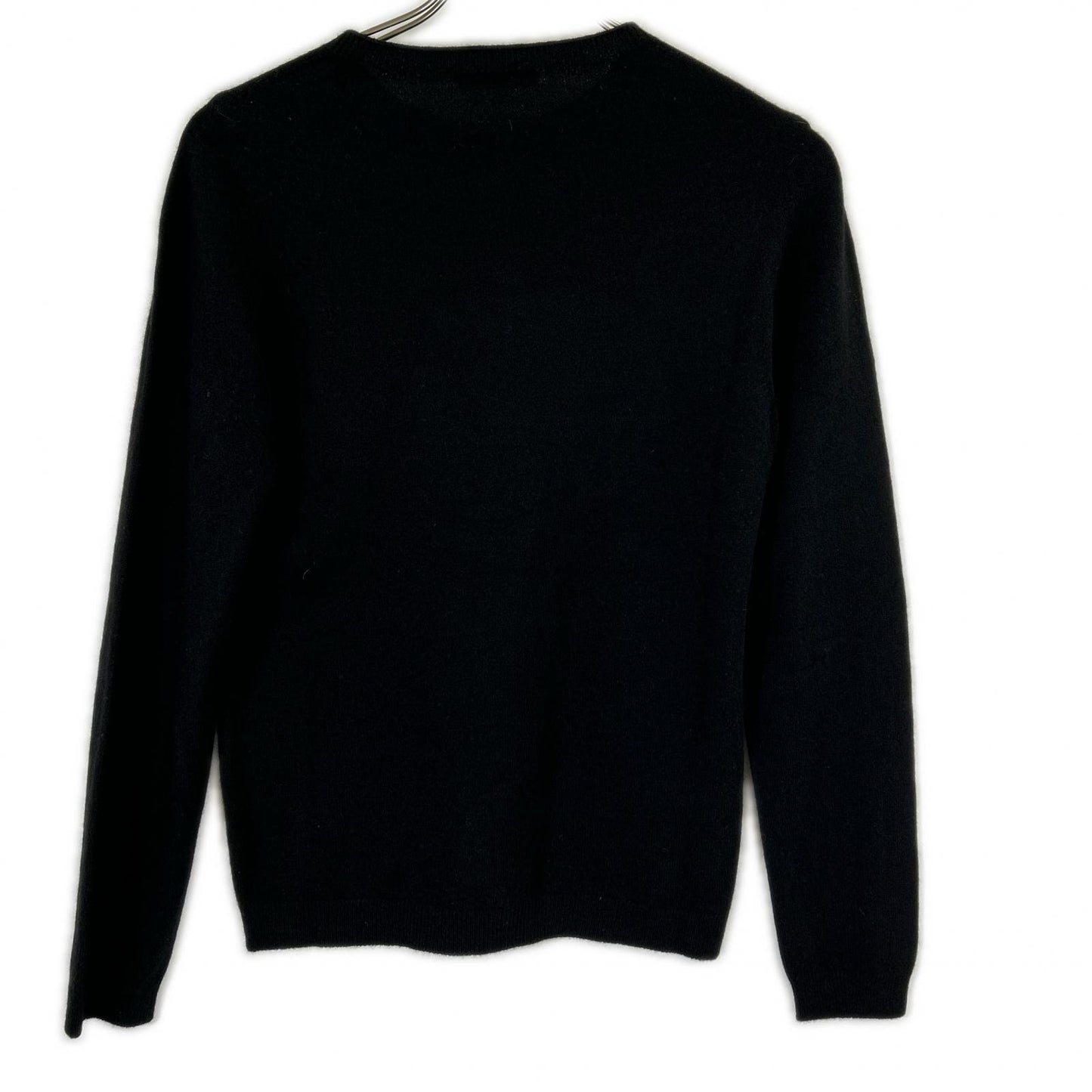 Itokoromo ANZU 10IT-PC2502 Black Cashmere Crew Neck Knit Sweater Top 1 Ladies