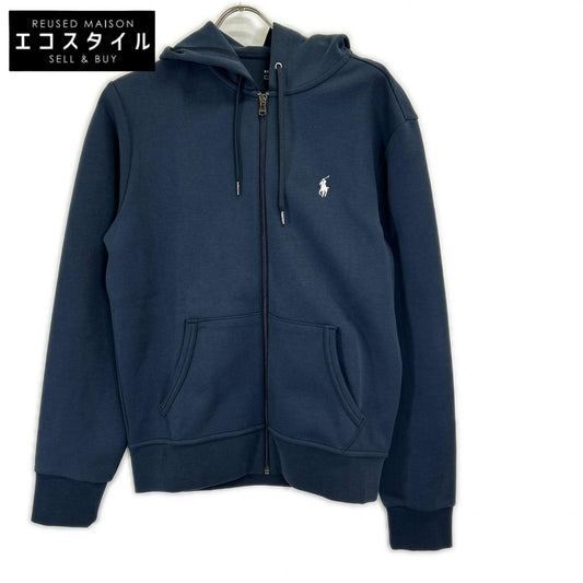 POLO RALPH LAUREN ポロ ラルフローレン ネイビー ダブルニット フルジップ フーディ トップス