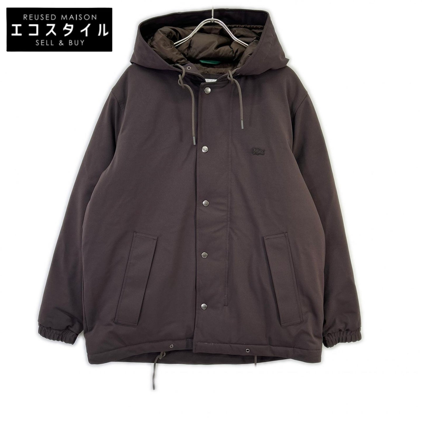 Lacoste ラコステ BH021J ブラウン 耐水透湿ピケダウンジャケット ジャケット