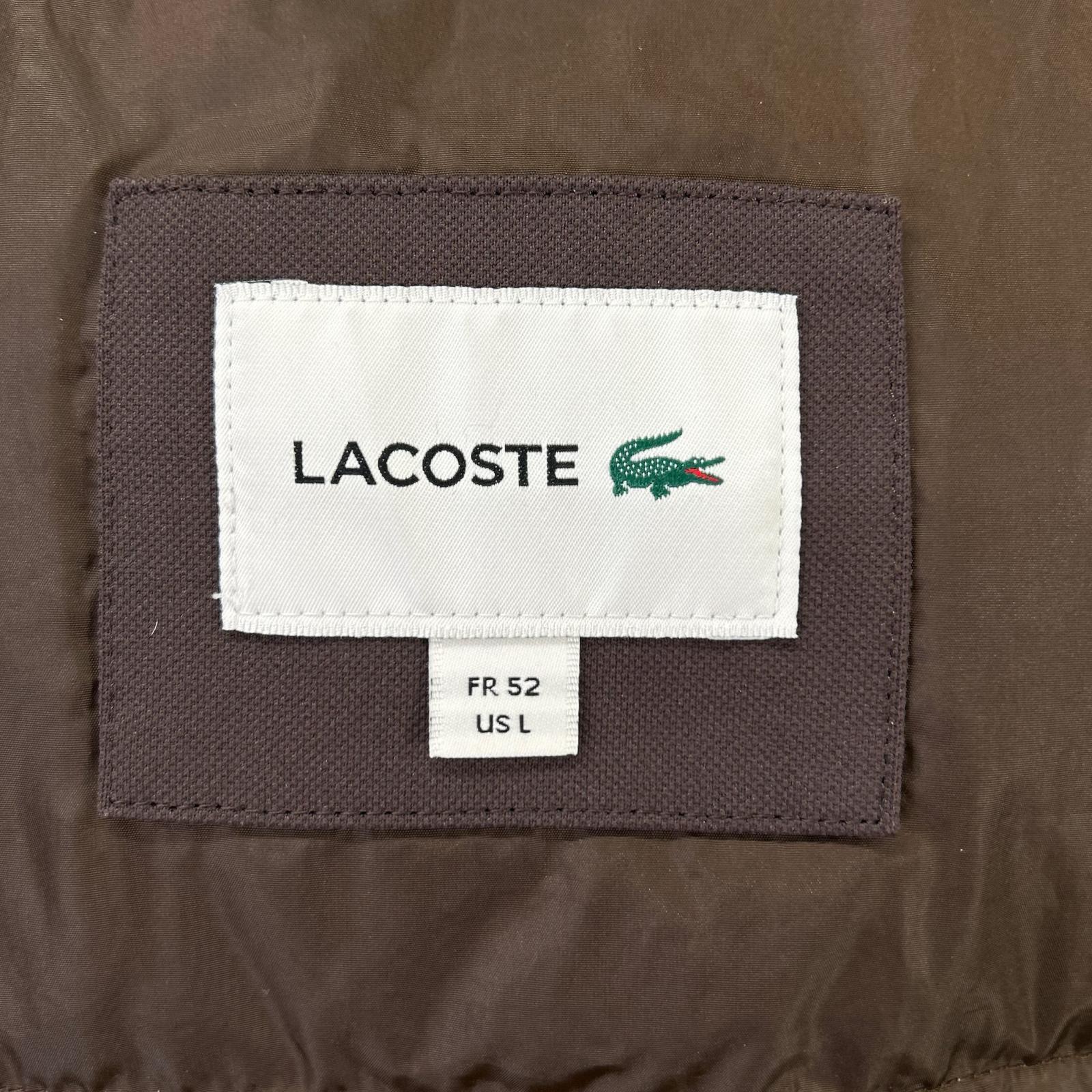 Lacoste ラコステ BH021J ブラウン 耐水透湿ピケダウンジャケット ジャケット