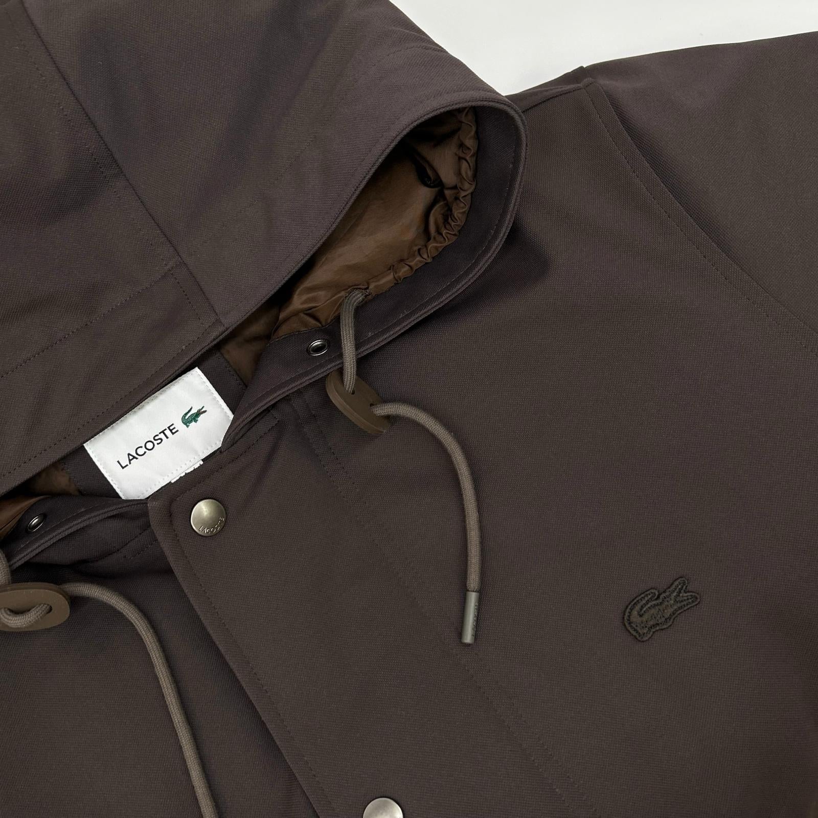 Lacoste ラコステ BH021J ブラウン 耐水透湿ピケダウンジャケット ジャケット
