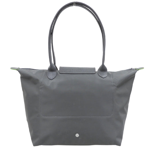 Longchamp ロンシャン 新品同様 ル プリアージュ グリーン L ショルダーバッグ レディース グレー L1899919 ショルダーバッグ