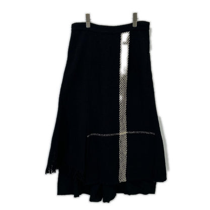 Yohji Yamamoto 山本耀司 黑色 FE-P23-121 22AW 粗花呢裙裤 下装