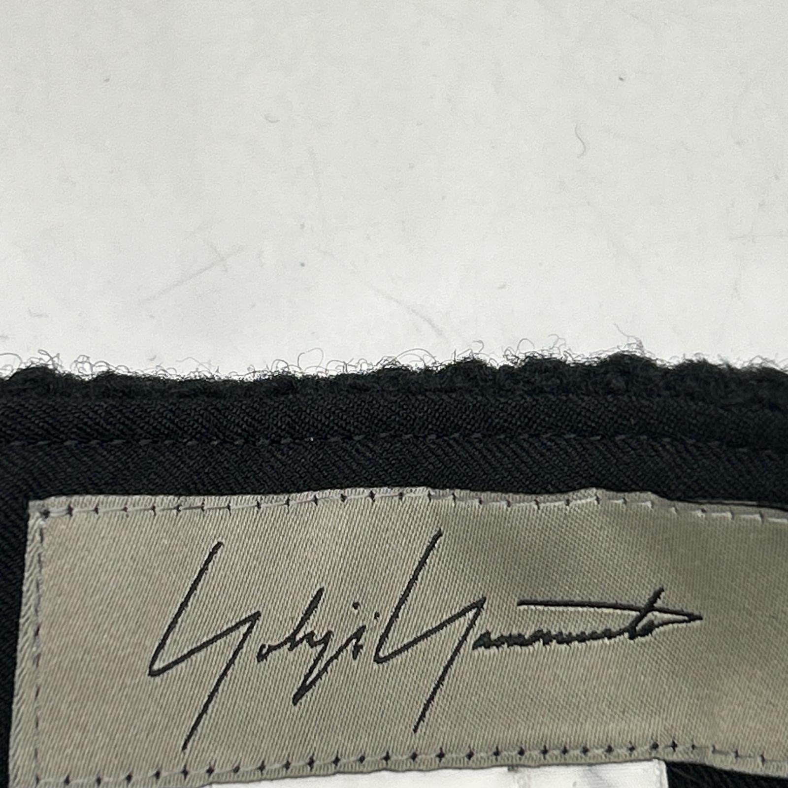 Yohji Yamamoto 山本耀司 黑色 FE-P23-121 22AW 粗花呢裙裤 下装