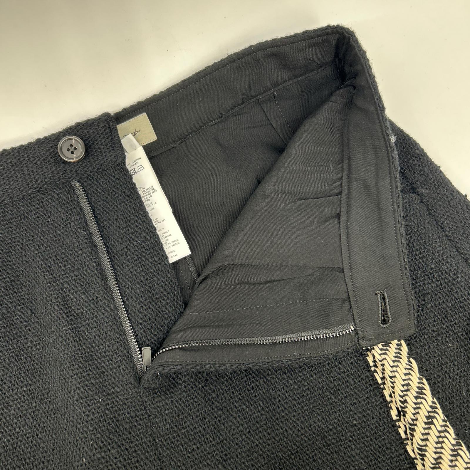 Yohji Yamamoto 山本耀司 黑色 FE-P23-121 22AW 粗花呢裙裤 下装