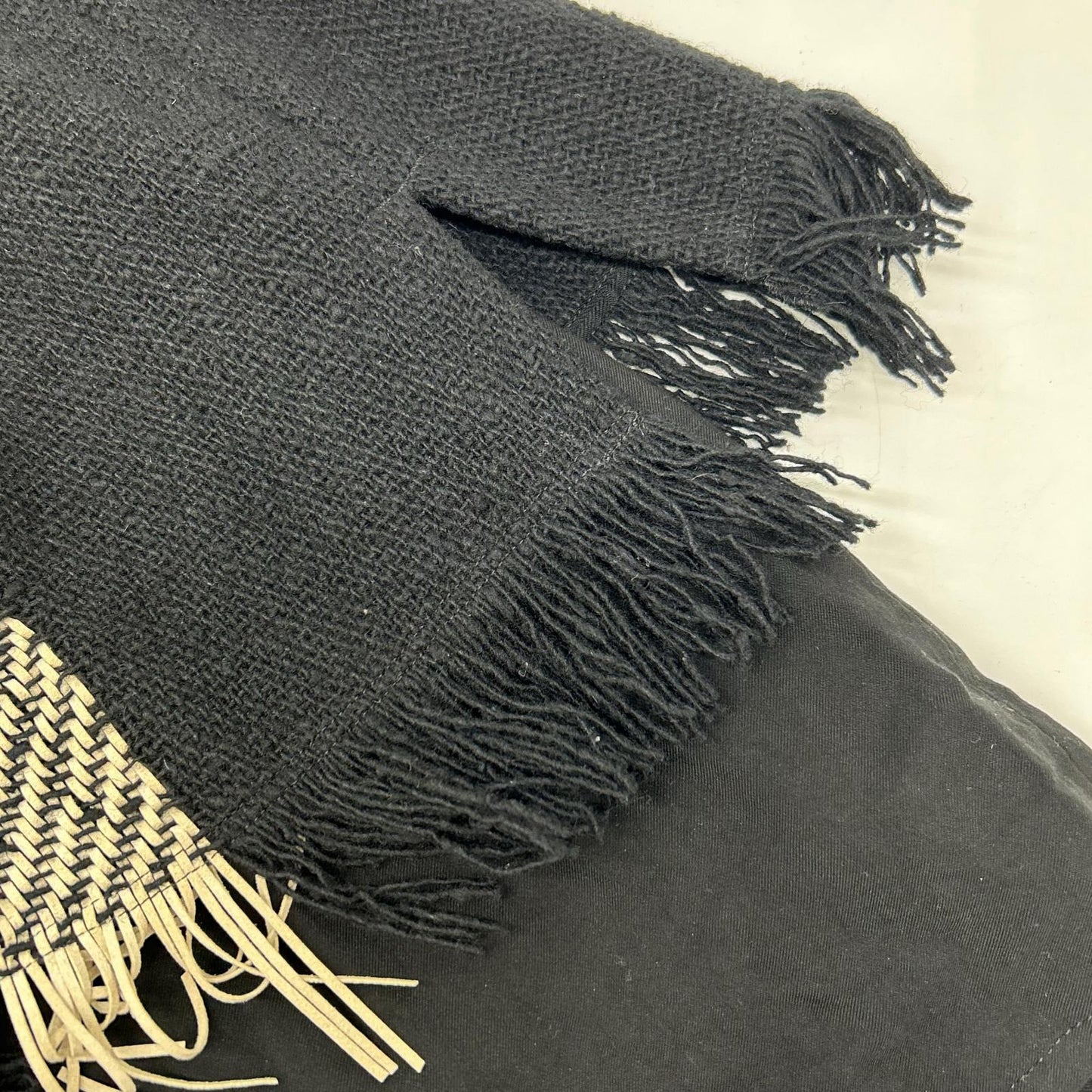 Yohji Yamamoto 山本耀司 黑色 FE-P23-121 22AW 粗花呢裙裤 下装