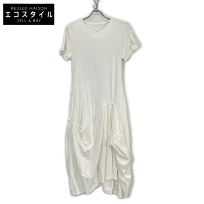 WHITE GI-T01-040 Cotton Dress One-piece Deformed T-shirt Dress 1 Ladies