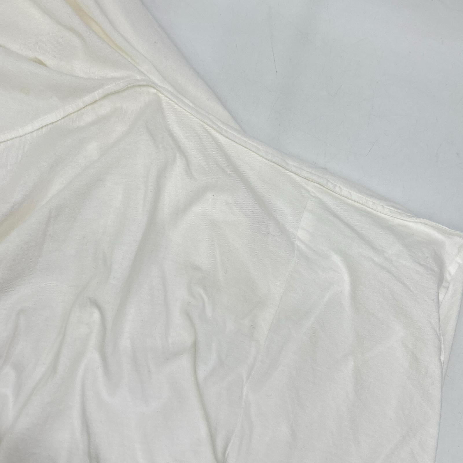 WHITE GI-T01-040 Cotton Dress One-piece Deformed T-shirt Dress 1 Ladies