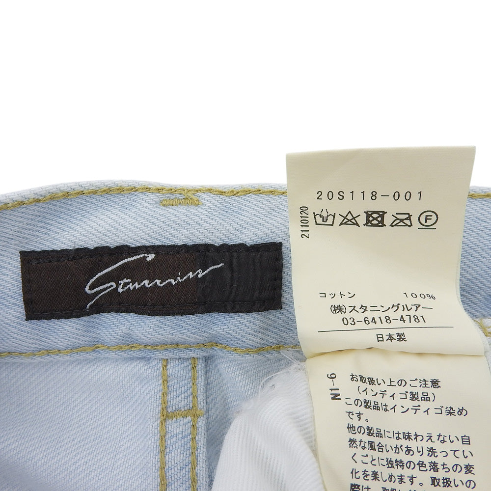 STUNNING LURE スタニングルアー 美品 ハイライズ テーパード デニムパンツ ボトムス レディース ライトブルー 23 20S118-001 ボトムス