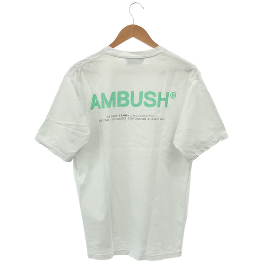 AMBUSH アンブッシュ 12115757 ホワイト 2025 XL LOGO T-SHIRT トップス