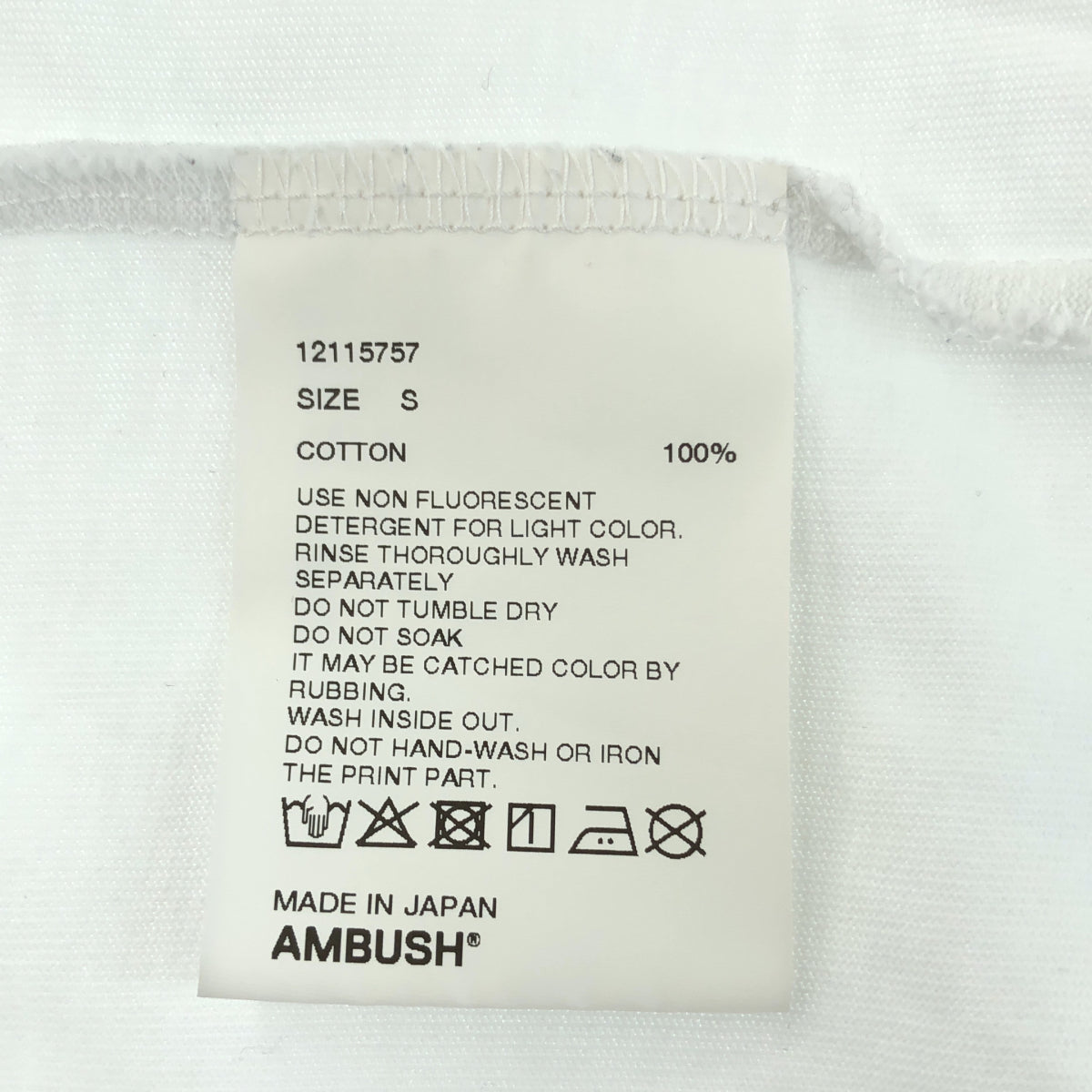 AMBUSH アンブッシュ 12115757 ホワイト 2025 XL LOGO T-SHIRT トップス