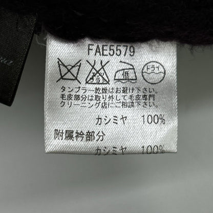 Loro Piana ロロピアーナ FAE5579 ボルドー カシミヤ×ミンク ニットベスト　ベビーカシミヤ ベスト