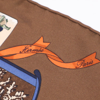 HERMES エルメス 【美品】Neige d Antan 去年の雪 シルク カレ45 スカーフ
