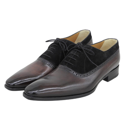 FRANCESCO BENIGNO フランチェスコベニーニョ 新品同様 スエード×レザー切替 シューズ メンズ ボルドー 7 シューズ