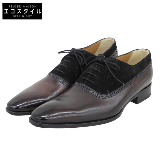 FRANCESCO BENIGNO フランチェスコベニーニョ 新品同様 スエード×レザー切替 シューズ メンズ ボルドー 7 シューズ