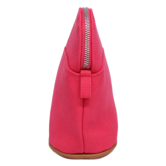 HERMES Hermès [Near Mint] Bolide Mini Cotton Canvas/Agnon Pouch