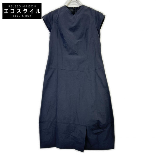 Black V-neck One-piece Dress (Women's, no size tag)