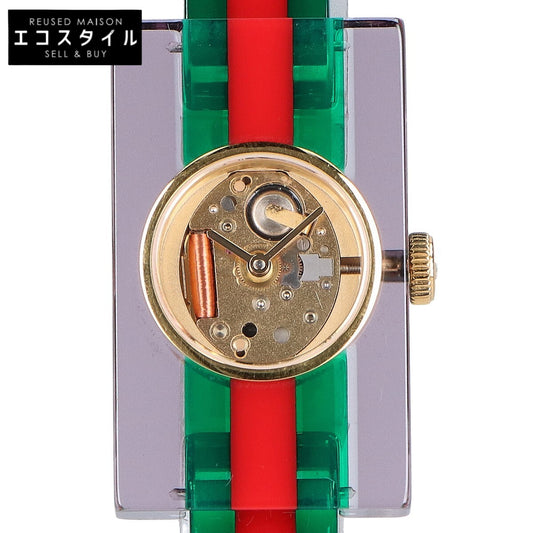 GUCCI グッチ YA143501 143.5 ヴィンテージウェブ スケルトン文字盤 クオーツ 腕時計