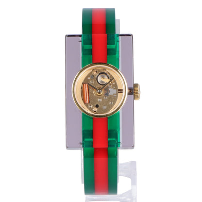 GUCCI グッチ YA143501 143.5 ヴィンテージウェブ スケルトン文字盤 クオーツ 腕時計