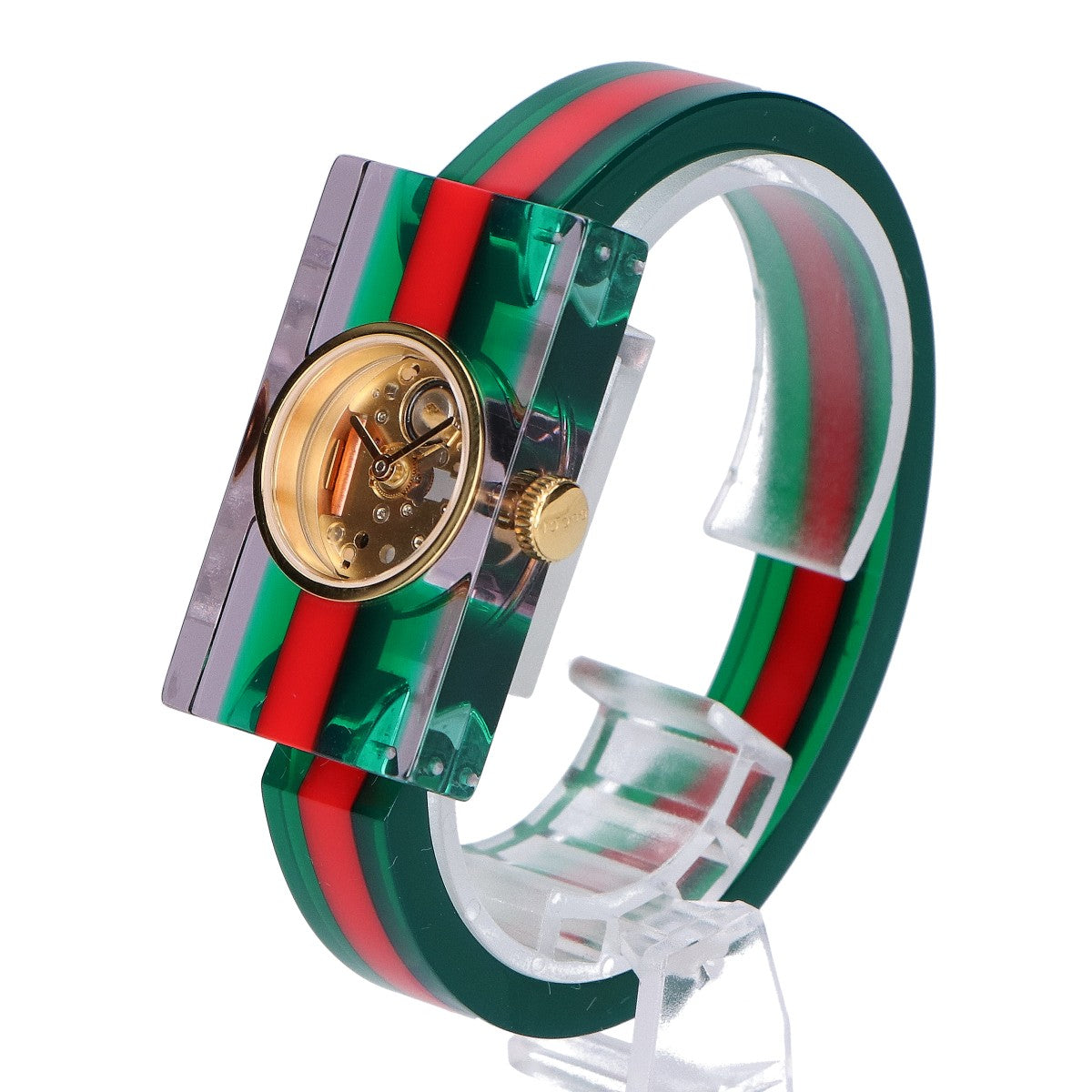 GUCCI グッチ YA143501 143.5 ヴィンテージウェブ スケルトン文字盤 クオーツ 腕時計
