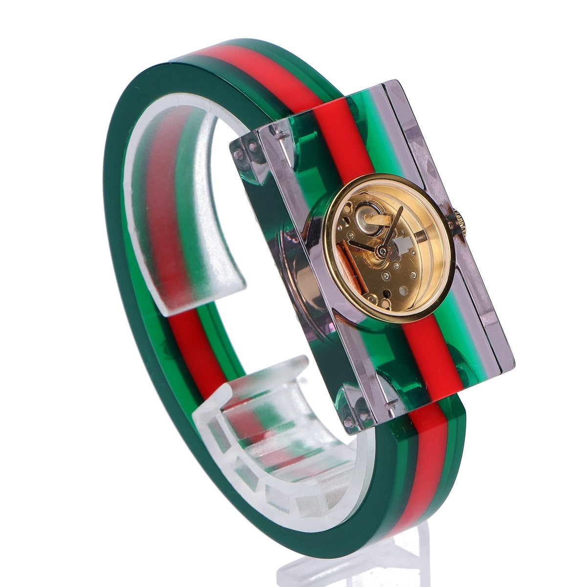 GUCCI グッチ YA143501 143.5 ヴィンテージウェブ スケルトン文字盤 クオーツ 腕時計