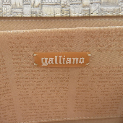 JOHN GALLIANO ジョンガリアーノ がま口 チェーンバッグ レザー ショルダーバッグ レディース ホワイト系 5R812008 ショルダーバッグ