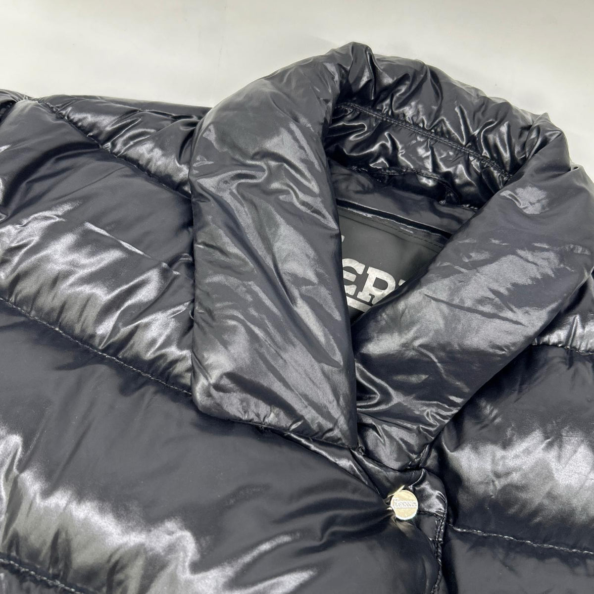 HERNO Herno PI001498D-12017-9300 2022 black double-breasted down jacket jacket
