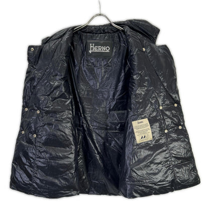 HERNO Herno PI001498D-12017-9300 2022 black double-breasted down jacket jacket
