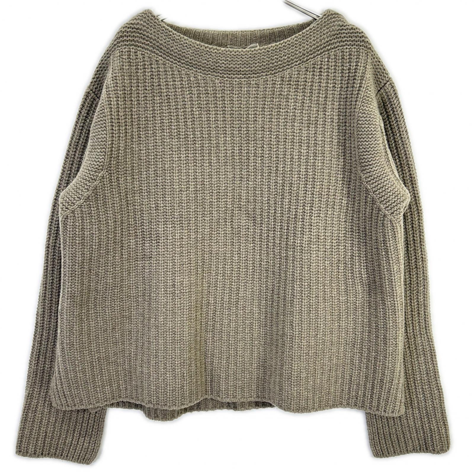 Chaos greige CH906512ER wool x cashmere knit pullover top