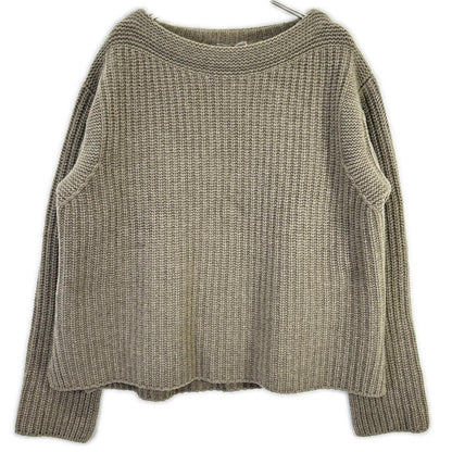 Chaos greige CH906512ER wool x cashmere knit pullover top