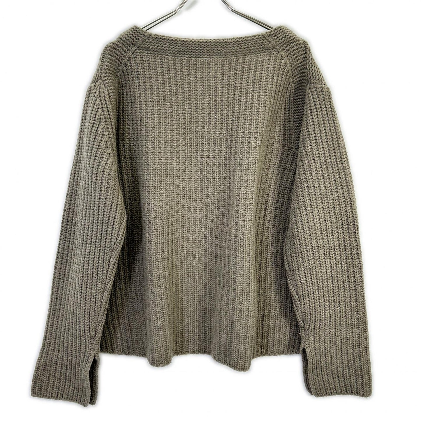 Chaos greige CH906512ER wool x cashmere knit pullover top