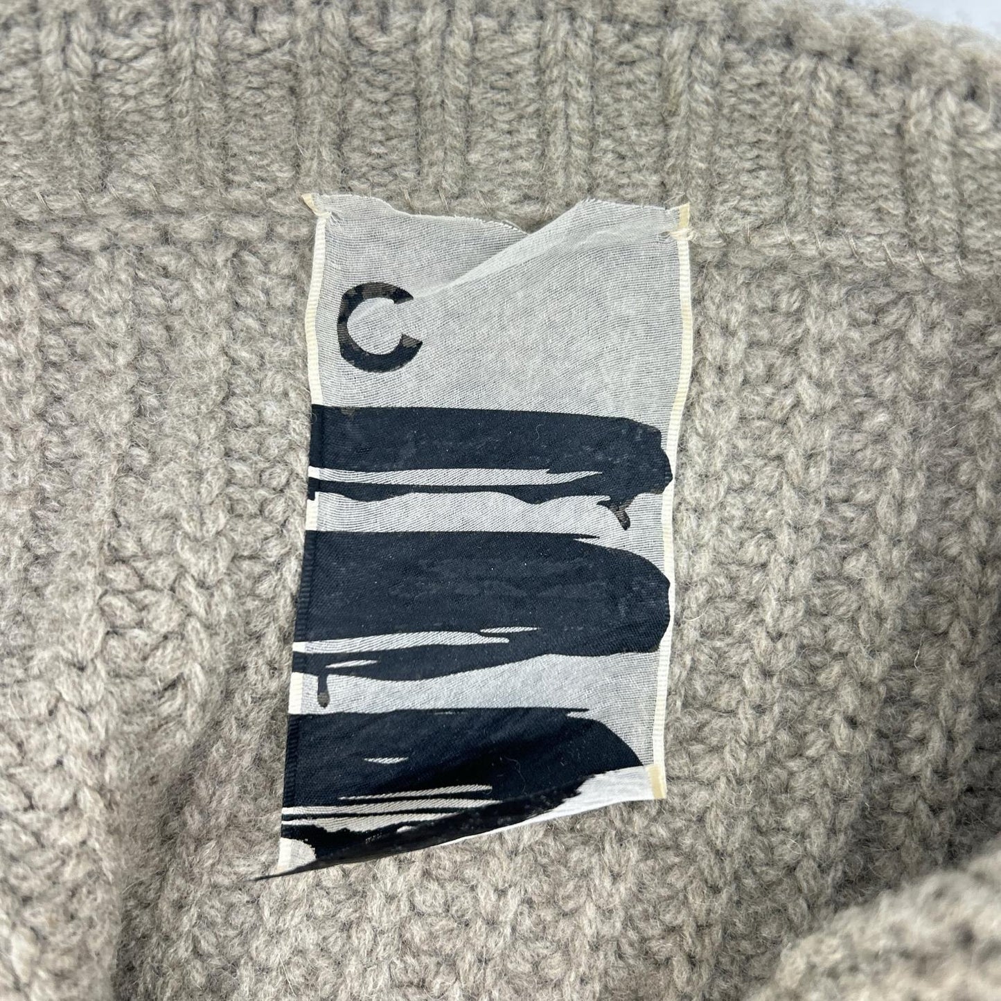 Chaos greige CH906512ER wool x cashmere knit pullover top