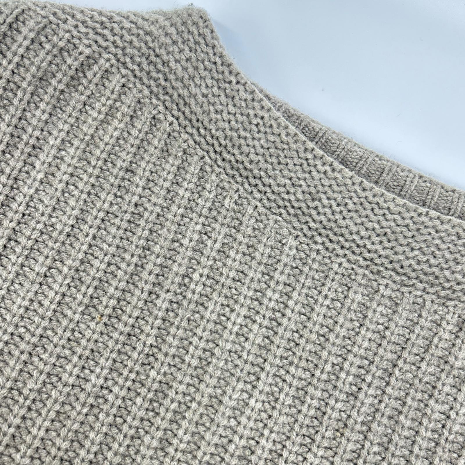 Chaos greige CH906512ER wool x cashmere knit pullover top