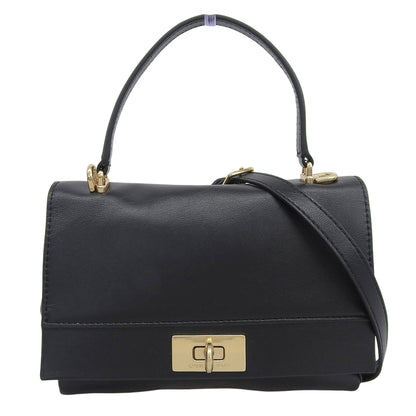 CHARLES & KEITH チャールズ＆キース 美品 Lennie チェーンストラップトップハンドルバッグ ハンドバッグ レディース ブラック 50671771 ハンドバッグ