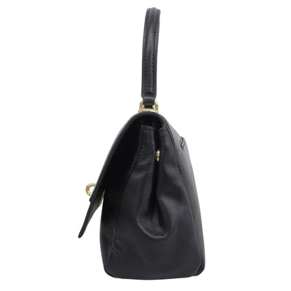 CHARLES & KEITH チャールズ＆キース 美品 Lennie チェーンストラップトップハンドルバッグ ハンドバッグ レディース ブラック 50671771 ハンドバッグ