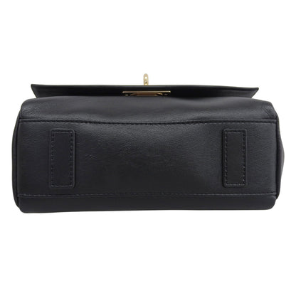 CHARLES & KEITH チャールズ＆キース 美品 Lennie チェーンストラップトップハンドルバッグ ハンドバッグ レディース ブラック 50671771 ハンドバッグ