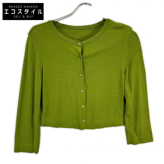 FOXEY Green 36823-KSJFI06D-2 Upper Standard Knit Cardigan Top