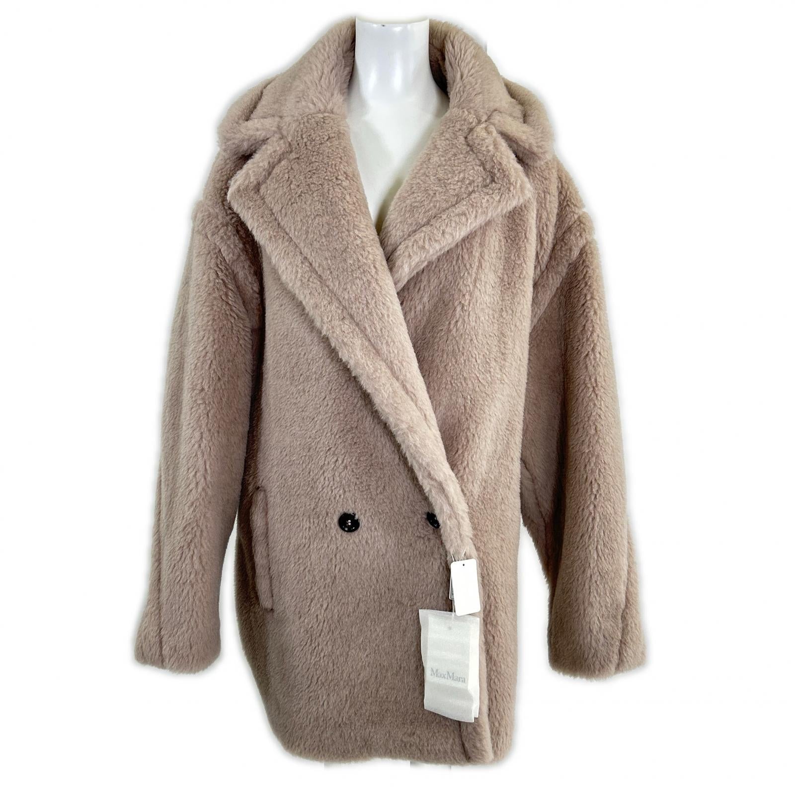 新品未使用 国内正規 25年 2521086032 OLGA SHORT TEDDY BEAR ICON COAT テディベア コート L レディース
