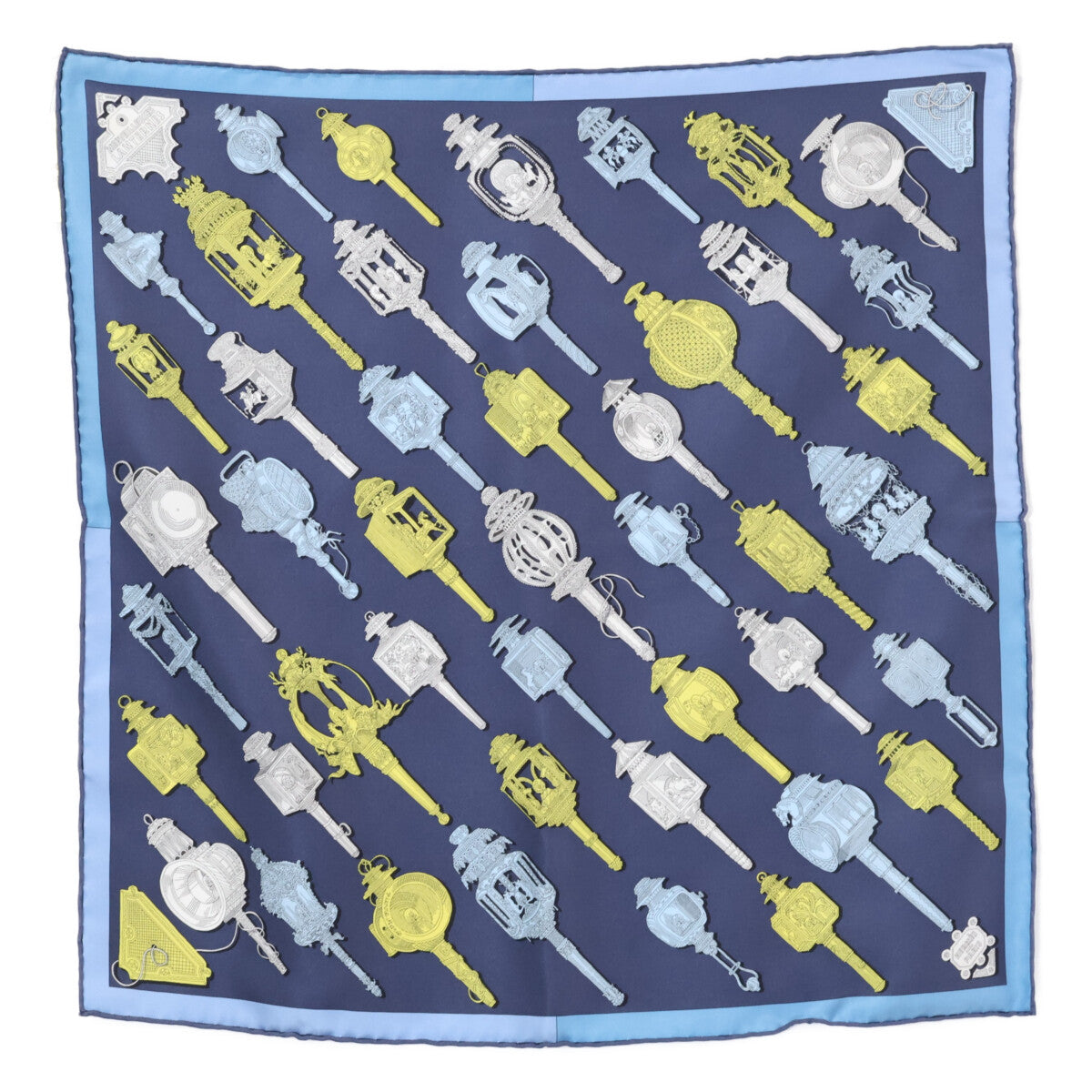 HERMES エルメス 【新品未使用】893081S 02 MERVEILLEUSES LANTERNES メルヴェイユーズ ランタン シルク カレ45 スカーフ