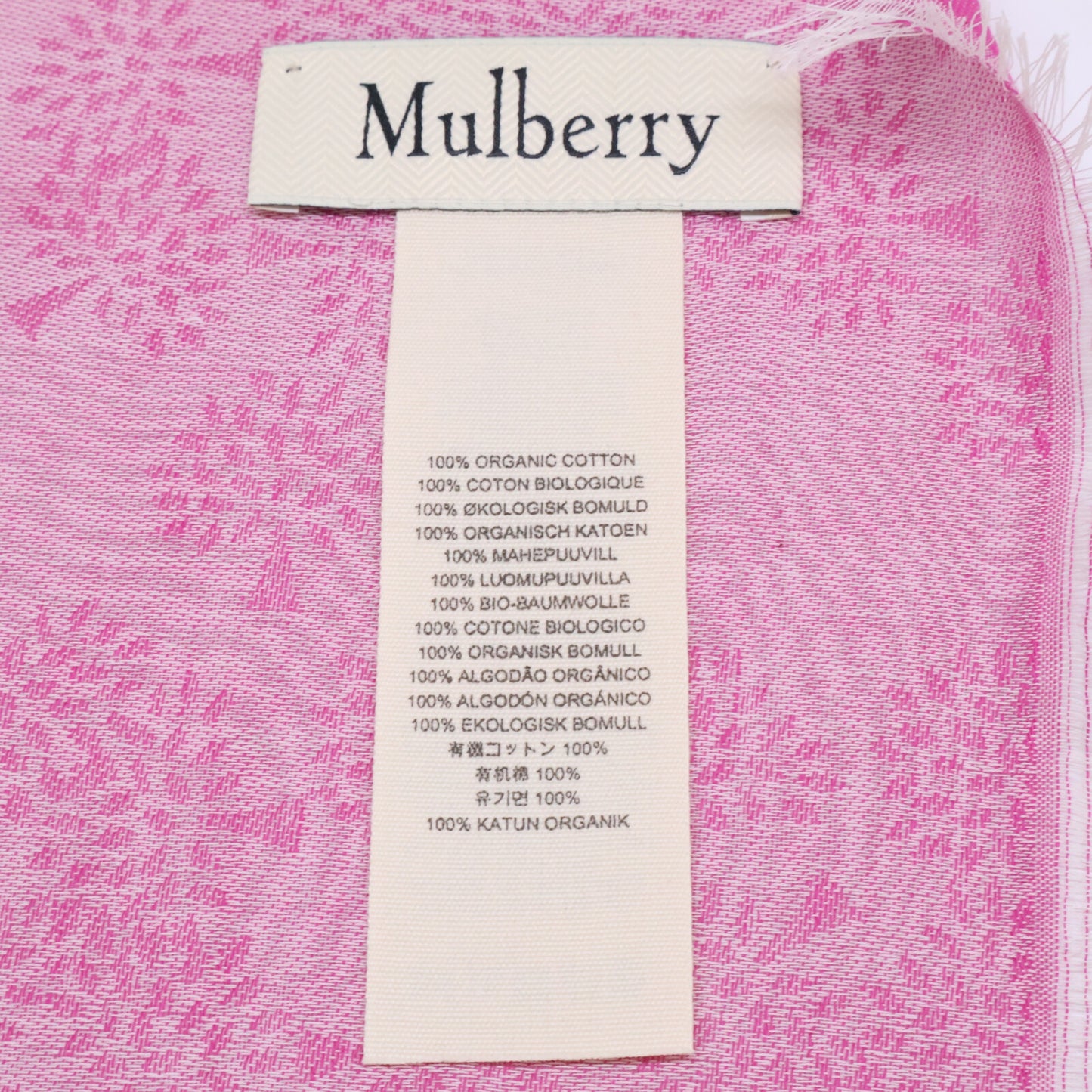 MULBERRY マルベリー 【新品未使用】タマラ オーガニックコットン スカーフ
