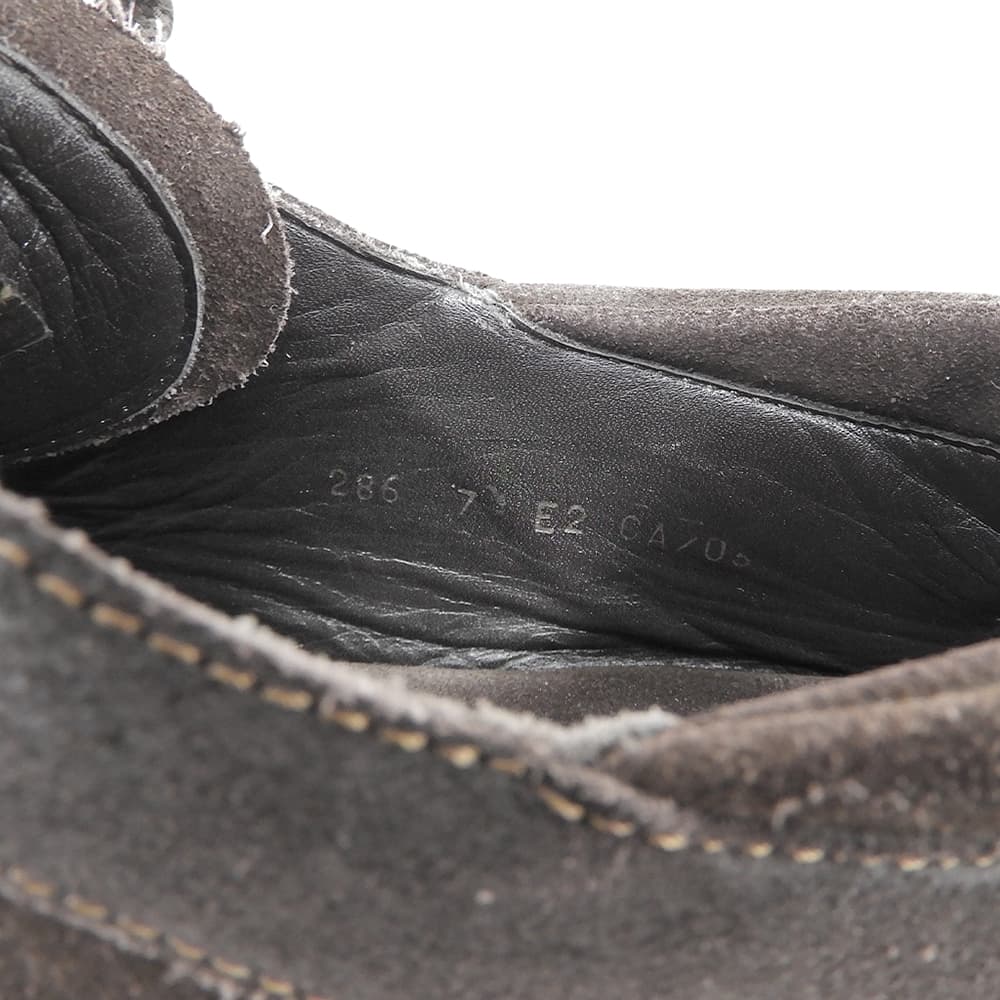 Ermenegildo Zegna エルメネジルドゼニア ローカット スニーカー シューズ メンズ スエード ブラウン 7 E2 286 シューズ