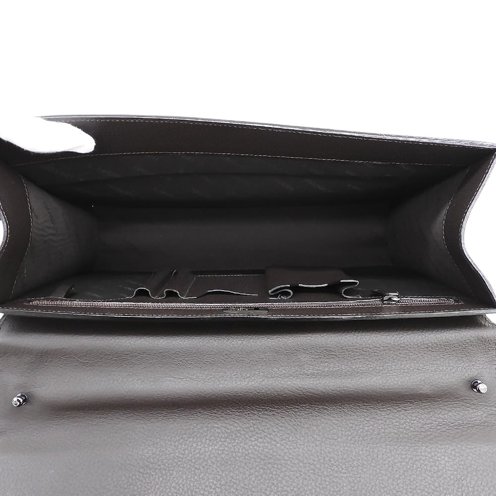 a.testoni ア テストーニ 新品同様 レザー ターンロック 2WAY ブリーフケース ビジネスバッグ メンズ ブラウン ビジネスバッグ ブリーフケース