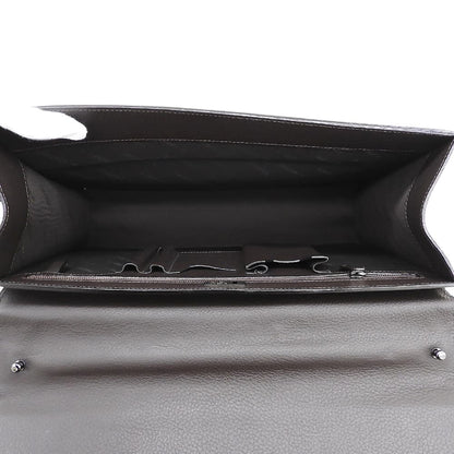a.testoni ア テストーニ 新品同様 レザー ターンロック 2WAY ブリーフケース ビジネスバッグ メンズ ブラウン ビジネスバッグ ブリーフケース