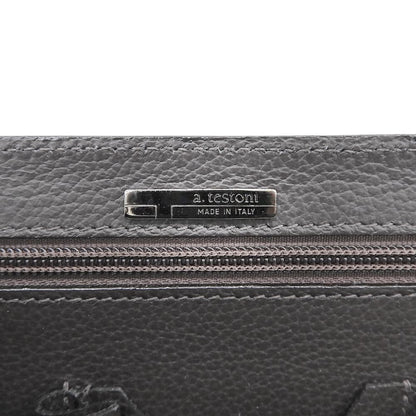 a.testoni ア テストーニ 新品同様 レザー ターンロック 2WAY ブリーフケース ビジネスバッグ メンズ ブラウン ビジネスバッグ ブリーフケース