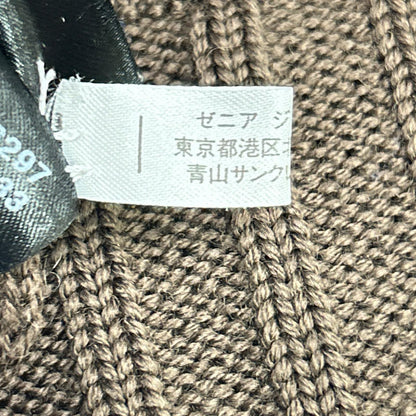 Zegna Sport ゼニア スポーツ ブラウン 杢ウール切替 ドライバーズ ニット セーター ジャケット