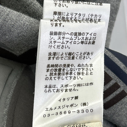 HERMES エルメス 22AW　グレー　Mega Chariot 3D　メガチャリオット　ホース　コットン　カシミヤ　 トップス